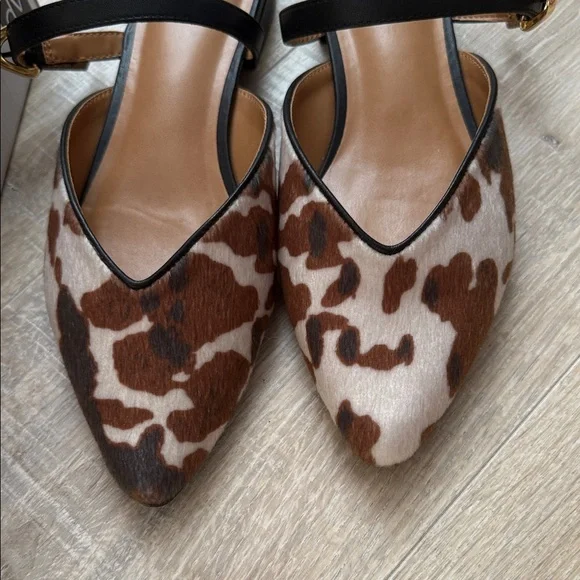 Dolce Vita Women's Animal Print Flats with Black Strap size 10 - Picture 2 of 3